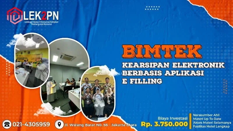 BIMTEK ARSIP ELEKTRONIK BERBASIS APLIKASI E-FILLING