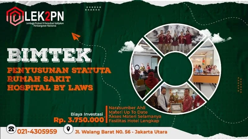 BIMTEK PENYUSUNAN STATUTA RUMAH SAKIT ( HOSPITAL BY LAWS )