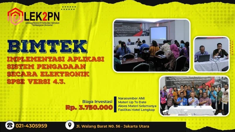 BIMTEK-IMPLEMENTASI-APLIKASI-SISTEM-PENGADAAN-SECARA-ELEKTRONIK-(SPSE)-VERSI-4.3. Bimtek Implementasi Aplikasi Sistem Pengadaan Secara Elektronik (SPSE) Versi 4.3