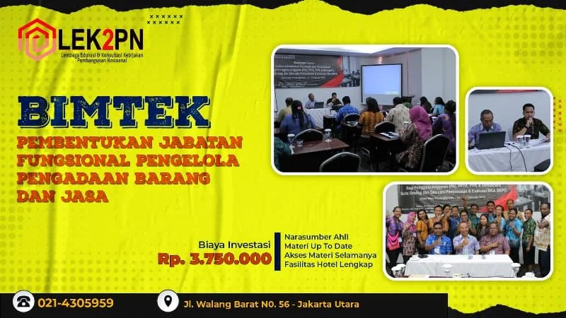 BIMTEK-PEMBENTUKAN-JABATAN-FUNGSIONAL-PENGELOLA-PENGADAAN-BARANG-DAN-JASA Bimtek Pembentukan Jabatan Fungsional Pengelola Pengadaan Barang dan Jasa Pemerintah