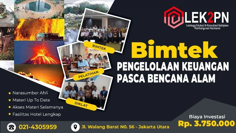 BIMTEK PENGELOLAAN KEUANGAN PASCA BENCANA ALAM