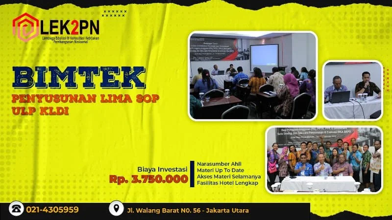 BIMTEK-PENYUSUNAN-LIMA-SOP-ULP-KLDI BIMTEK PENYUSUNAN LIMA SOP ULP K/L/D/I