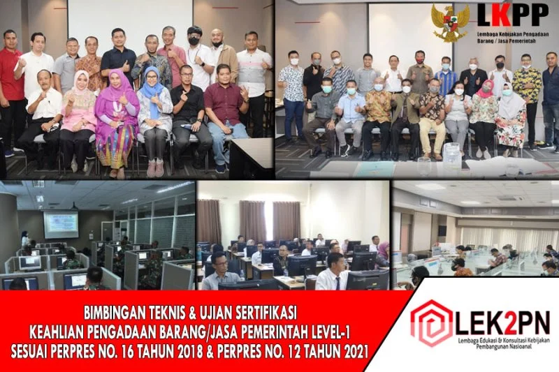 DOKUMENTASI-BIMTEK-DAN-UJIAN-SERTIFIKASI-AHLI-PENGADAAN-BARANG-DAN-JASA-PEMERINTAH Bimtek dan Sertifikasi Kompetensi Pengadaan Barang/Jasa Pemerintah (PBJP) Level 1 - Sektor Pengadaan Barang/Jasa