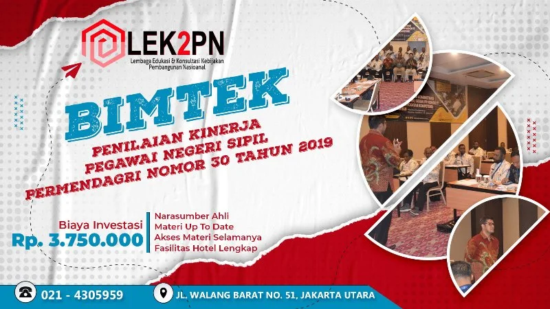 BIMTEK PENILAIAN KINERJA PEGAWAI NEGERI SIPIL PERMENDAGRI NOMOR 30 TAHUN 2019