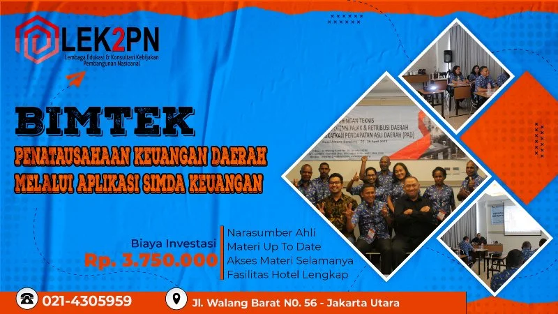 BIMTEK PENATAUSAHAAN KEUANGAN DAERAH MELALUI APLIKASI SIMDA KEUANGAN