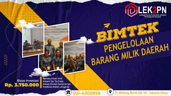 BIMTEK PENGELOLAAN BARANG MILIK DAERAH (BMD)