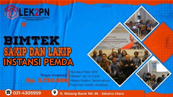 Pelatihan Sakip Lakip bagi Instansi Pemda