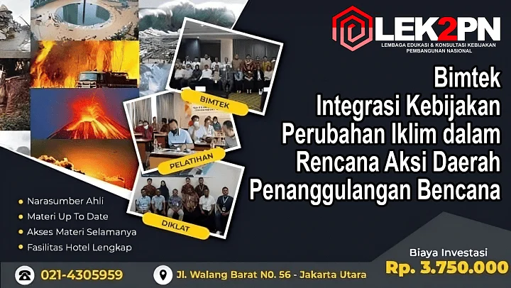 Bimtek Integrasi Kebijakan Perubahan Iklim dalam Rencana Aksi Daerah Penanggulangan Bencana. (New 2025)