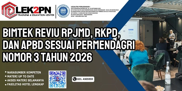 Bimtek Reviu RPJMD, RKPD, dan APBD Sesuai Permendagri Nomor 3 Tahun 2026 Bimtek Reviu RPJMD, RKPD, dan APBD Sesuai Permendagri Nomor 3 Tahun 2026