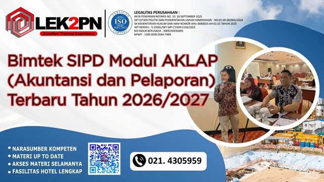 Bimtek SIPD Modul AKLAP (Akuntansi dan Pelaporan) Terbaru Tahun 2026/2027 (New 2026)