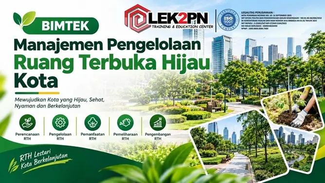Bimtek Manajemen Pengelolaan Ruang Terbuka Hijau Kota (New 2026)